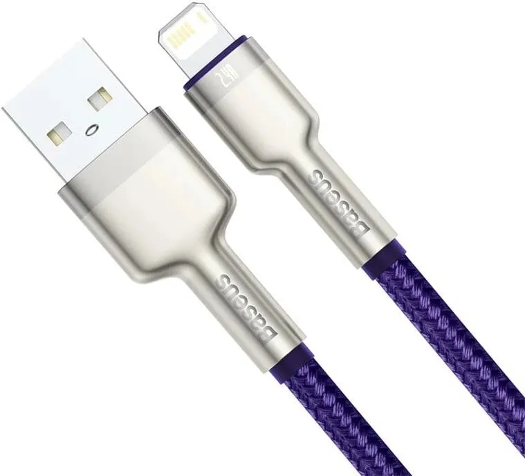 Kabllo USB në Lightning Baseus CALJK-A05, 1m, vjollcë - 3
