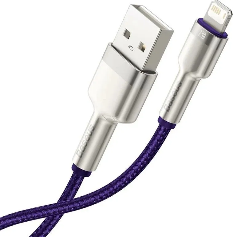 Kabllo USB në Lightning Baseus CALJK-A05, 1m, vjollcë - 4