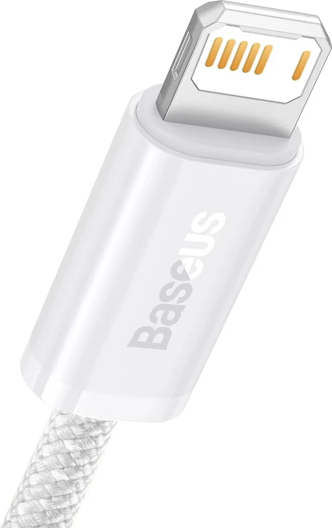 Kabllo USB në Lightning Baseus CALD000502, 2m, Bardhë - 2