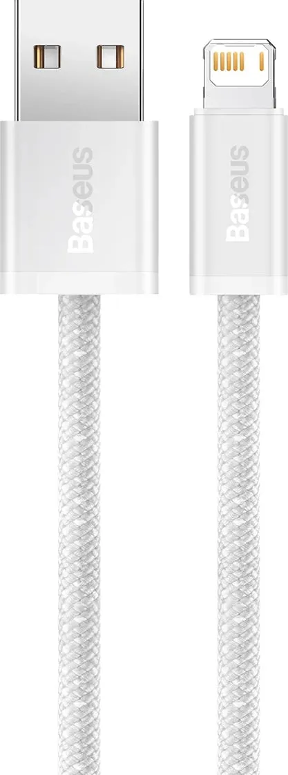 Kabllo USB në Lightning Baseus CALD000502, 2m, Bardhë - 3