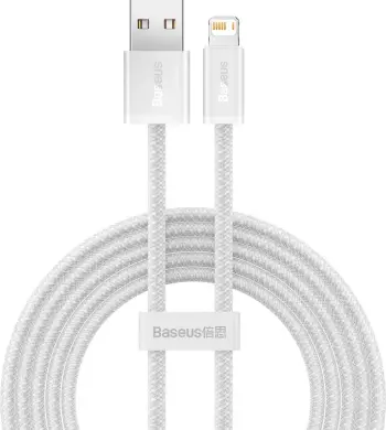 Kabllo USB në Lightning Baseus CALD000502, 2m, Bardhë
