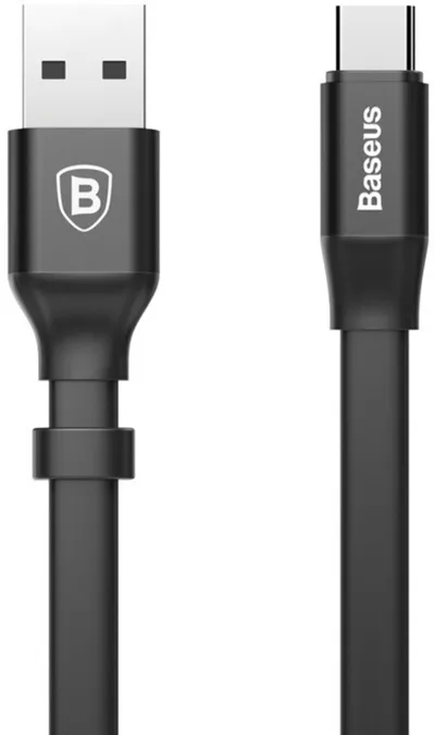 Kabllo Baseus Nimble CATMBJ-01, USB në USB-C, 0.23m, e zezë - 2