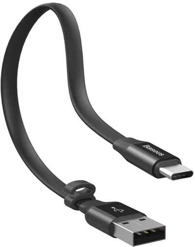Kabllo Baseus Nimble CATMBJ-01, USB në USB-C, 0.23m, e zezë - 3