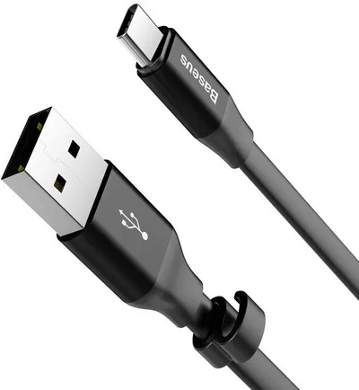 Kabllo Baseus Nimble CATMBJ-01, USB në USB-C, 0.23m, e zezë - 5