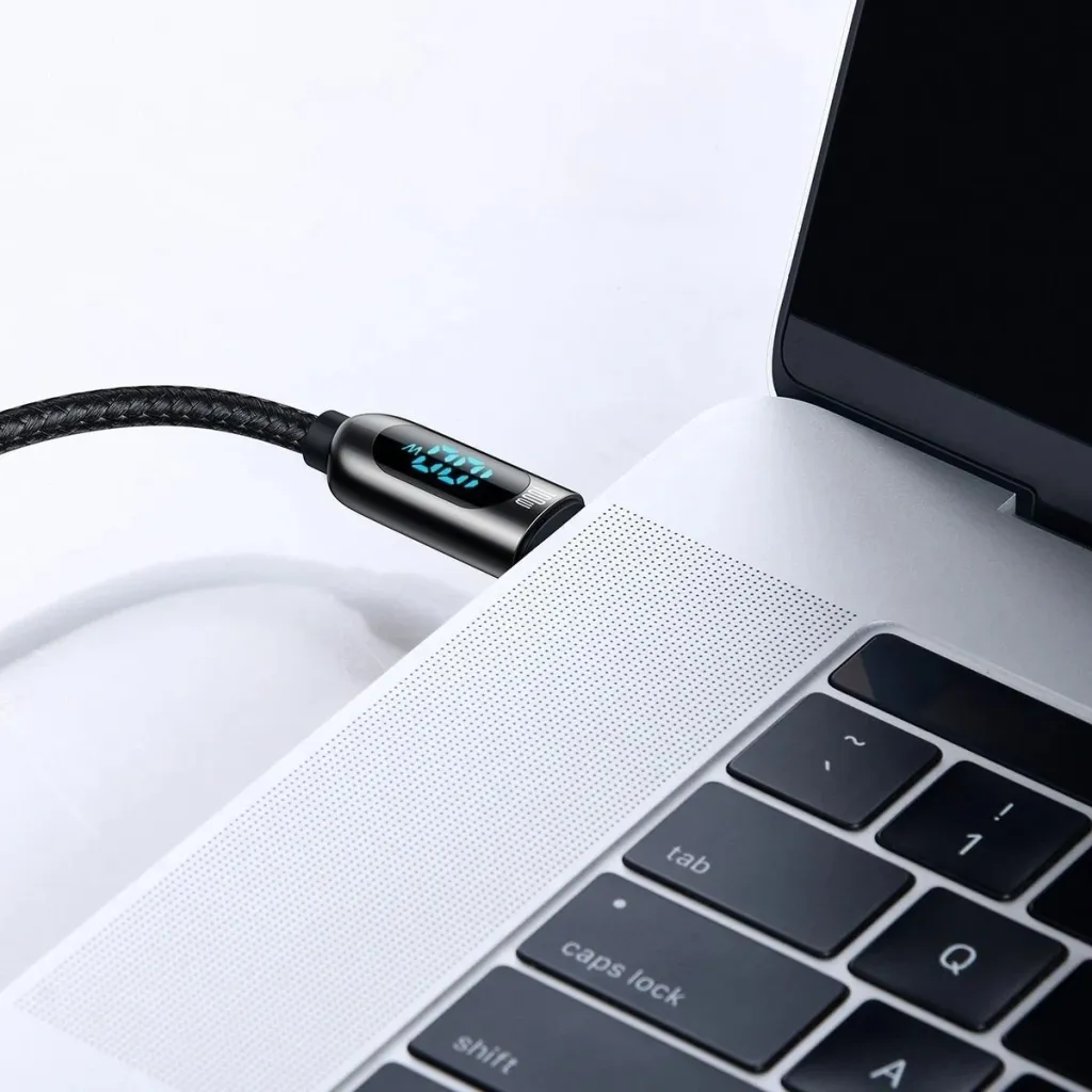 Kabllo USB-C në USB-C Baseus CATWJ-01, 1m, 100W, e zezë - 8