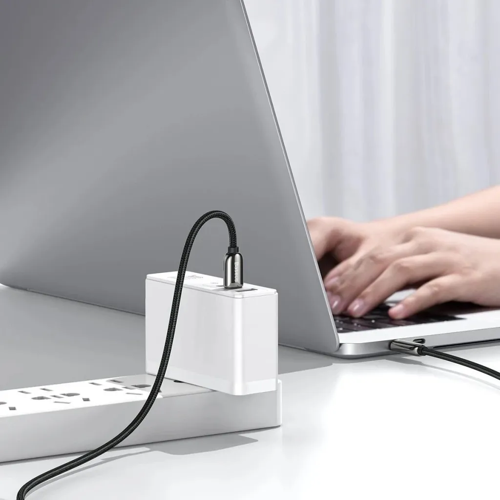Kabllo USB-C në USB-C Baseus CATWJ-01, 1m, 100W, e zezë - 9