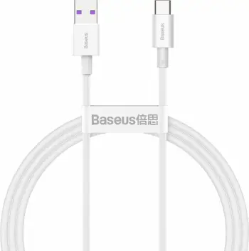 Kabllo Baseus USB-A – USB-C, 1m, e bardhë
