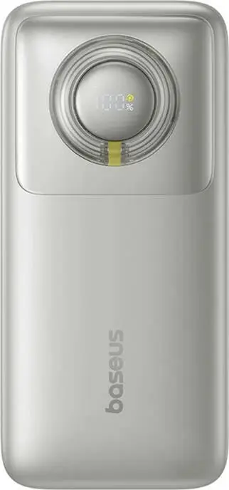 Power bank Baseus Free2Pull 20000mAh 65W me kabllo USB-C të tërheqshme, Gri