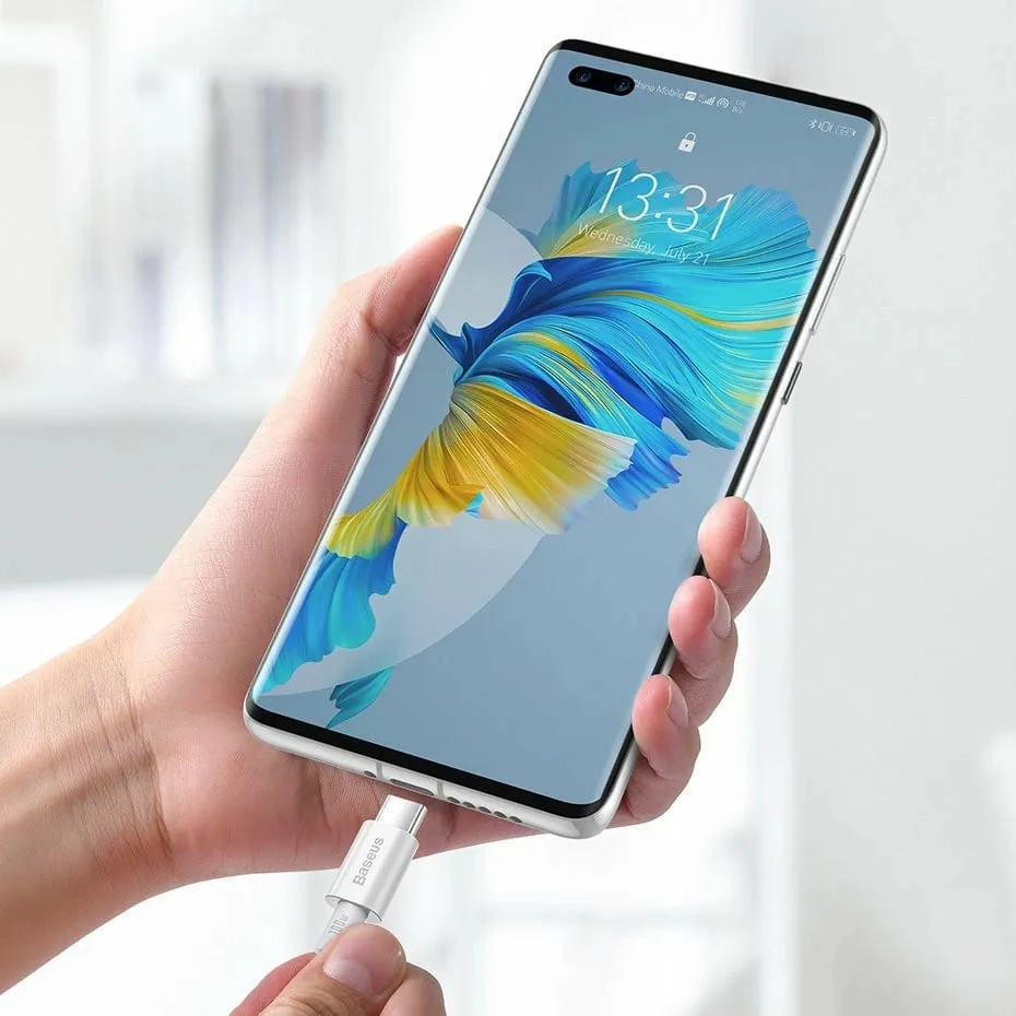 Kabllo USB-C në USB-C Baseus CATYS-C02, 2m, 100W, e bardhë - 11