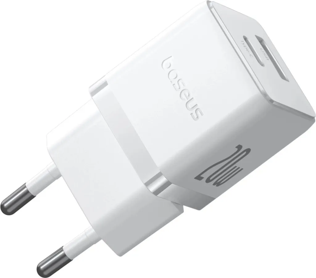 Karikues muri Baseus Palm 20W, USB-C & USB-A, i bardhë - 3