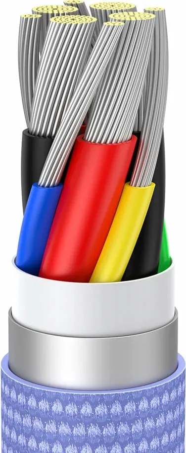 Kabllo USB-C në USB-C Baseus CAJY000701, 1.2m, 100W, Vjollcë - 4