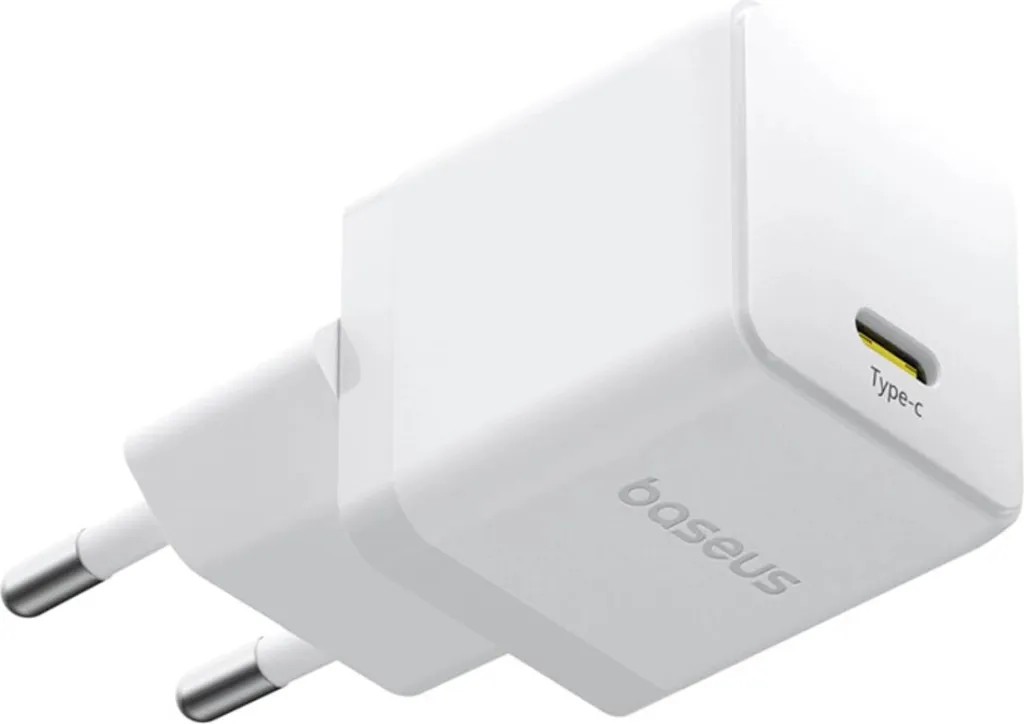 Karikues muri Baseus Palm 1C, 20W, me kabllo USB-C 1m, Bardhë - 2