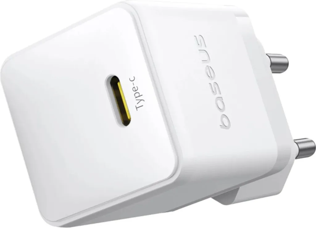 Karikues muri Baseus Palm 1C, 20W, me kabllo USB-C 1m, Bardhë - 3