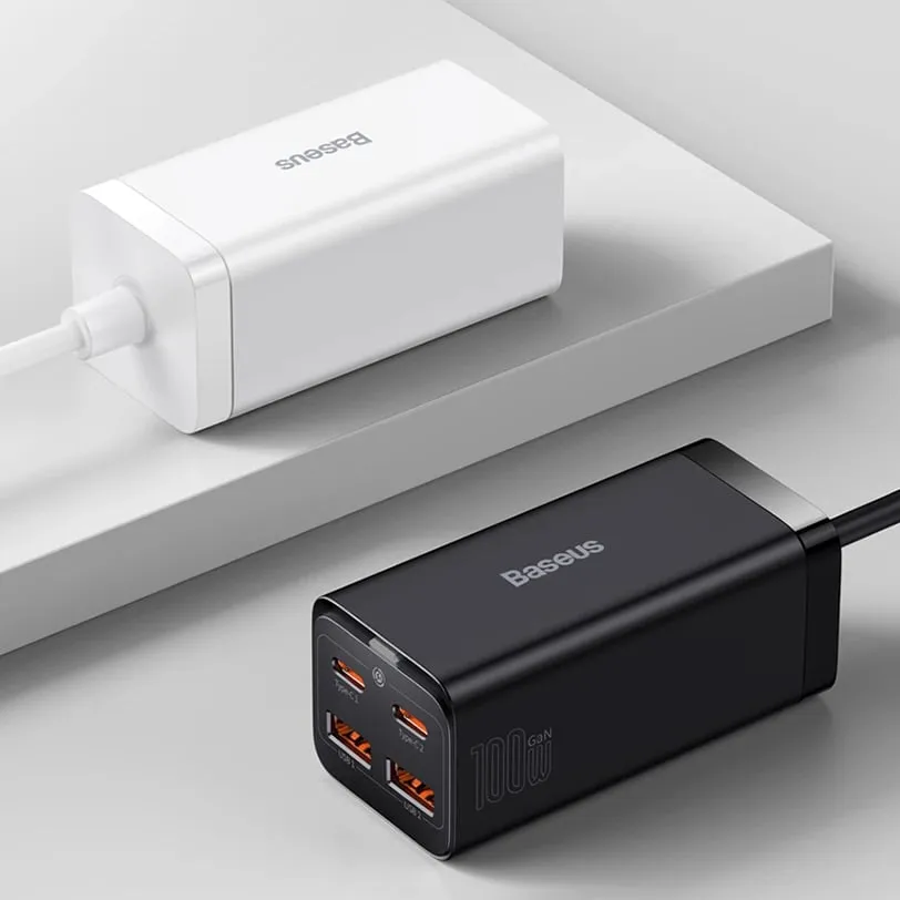 Karikues universal Baseus GaN3 Pro, 100W, 2x USB-C, 2x USB-A, i zi - 18