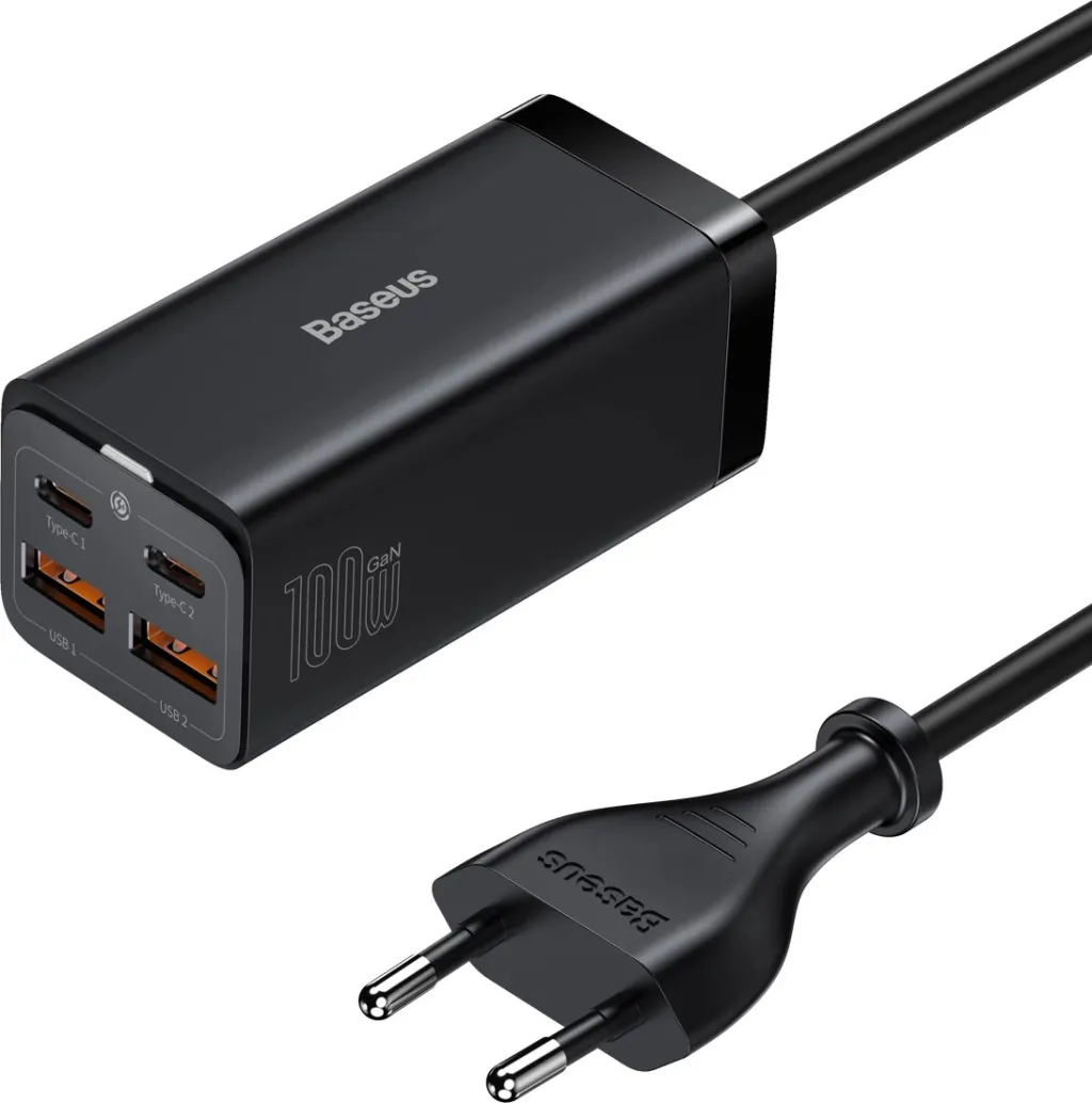 Karikues universal Baseus GaN3 Pro, 100W, 2x USB-C, 2x USB-A, i zi - 3