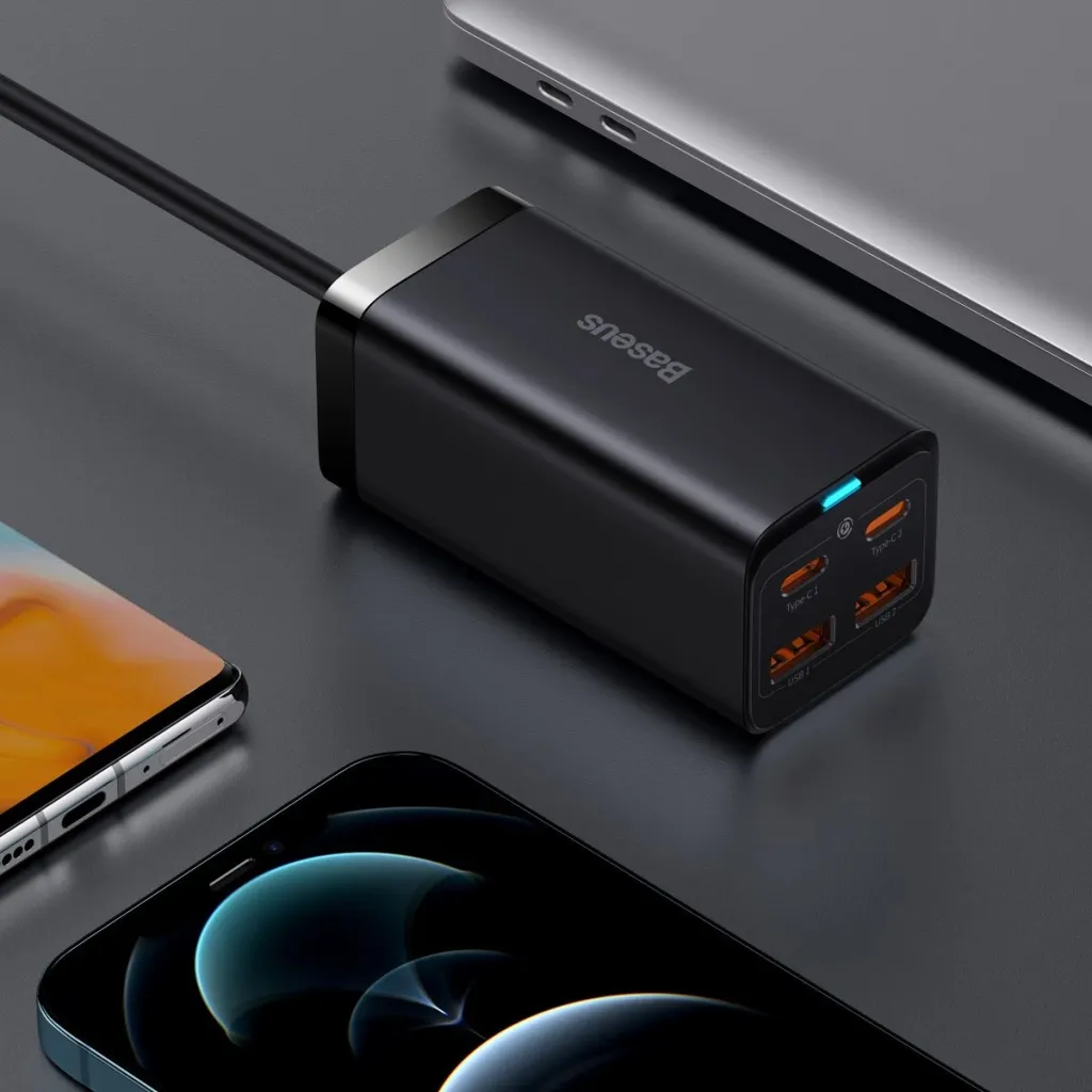 Karikues universal Baseus GaN3 Pro, 100W, 2x USB-C, 2x USB-A, i zi - 10
