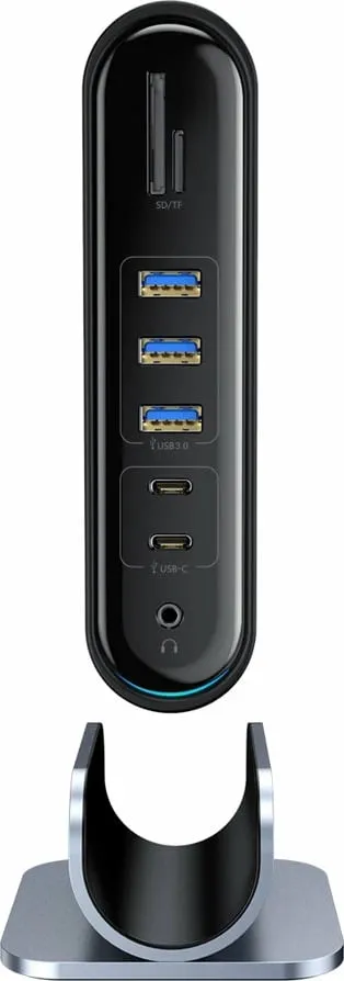 Kasë HUB multifunksional Baseus CAHUB-DG0G, 16 porta, 100W, Gri - 8