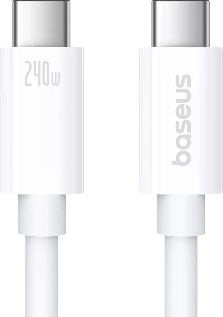 Kabllo USB-C/USB-C Baseus Superior 2 CB000066, 1.8m, 240W, e bardhë - 1