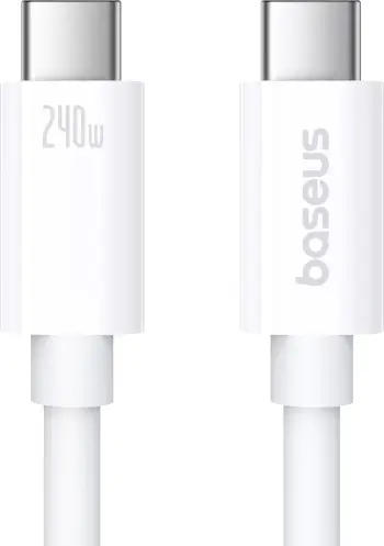 Kabllo USB-C/USB-C Baseus Superior 2 CB000066, 1.8m, 240W, e bardhë