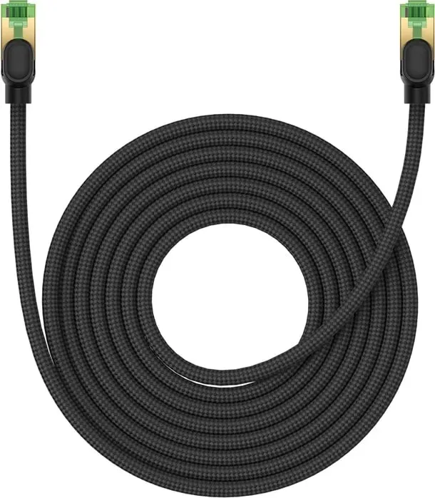 Kabllo rrjeti Baseus RJ45 Cat 8, 8m, 40Gbps, e zezë - 2