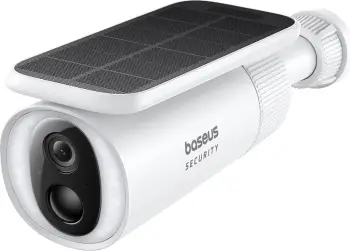 Kamerë sigurie Baseus Security S1, 2K, me panel diellor, e bardhë