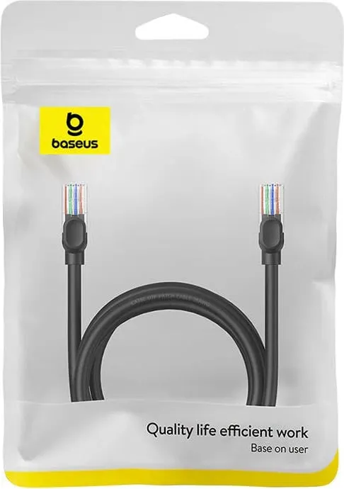 Kabllo rrjeti Baseus CAT5, 2m, e zezë - 6