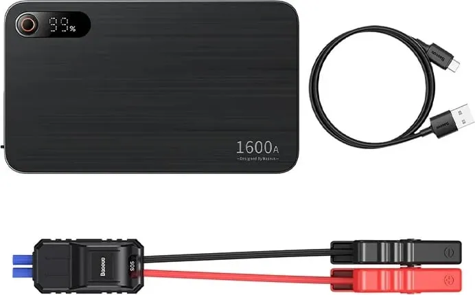 Powerbank/Starter veture, Baseus Super Energy PRO CGNL070001, 16000 mAh 1600A 12V PD 65W, e zezë - 4
