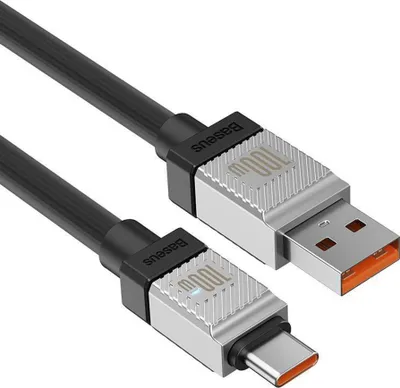 Kabllo karikimi Baseus CoolPlay Series, USB në Type C, 100W, 480 Mbps, gri - 4