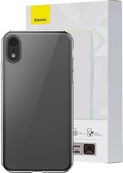 Mbështjellës telefoni Baseus Simple, për iPhone XR, transparent - 1