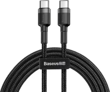 Kabllo USB Baseus Cafule 2xUSB-C, QC 3A, PD, 2 m, e zezë universale
