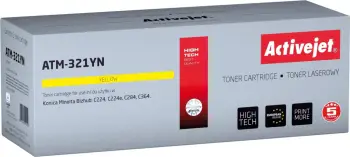 Toner zëvendësues Activejet ATM-321YN për printer Konica Minolta, i verdhë