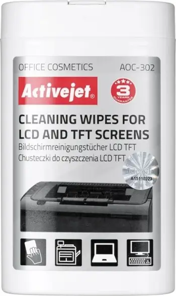 Peceta pastrimi LCD Activejet AOC-302, 100 copë