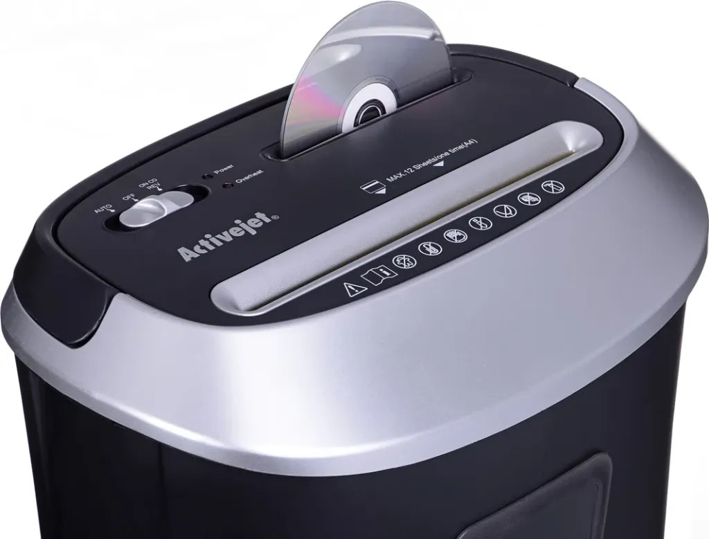 Shredder dokumentesh Activejet ASH-1201D P-3, 25L, prerje shirita, i zi - 13