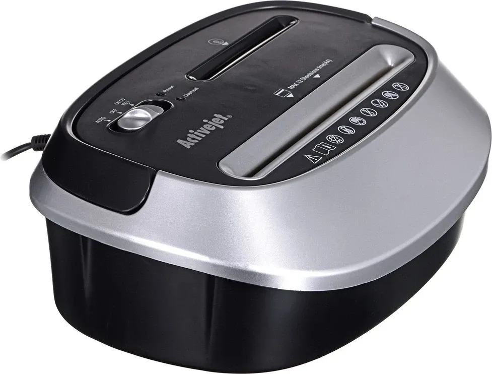 Shredder dokumentesh Activejet ASH-1201D P-3, 25L, prerje shirita, i zi - 8