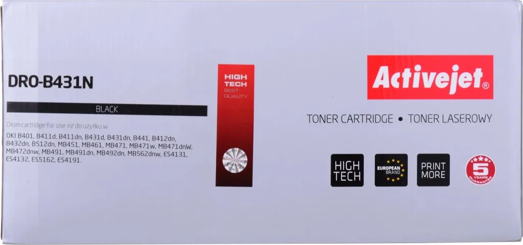 Drum Activejet DRO-B431N për printer OKI 44574302, i zi - 1