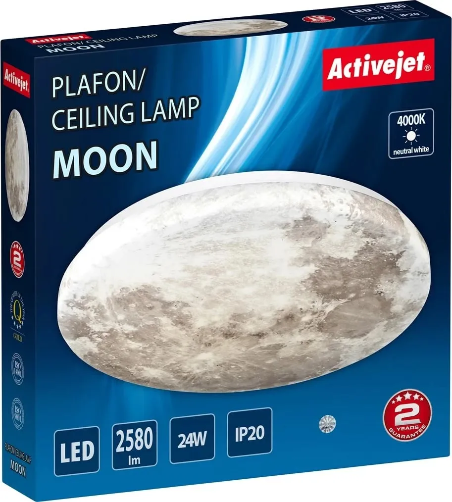 Plafonierë LED Activejet AJE-MOON 24W, Shumëngjyrëshe - 9