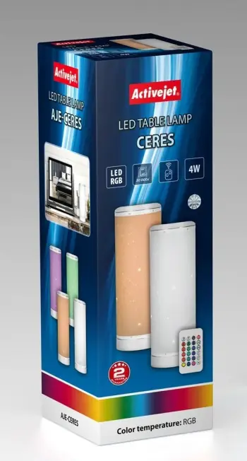 Llambë tavoline Activejet AJE-CERES, LED RGB, 200lm, shumëngjyrëshe