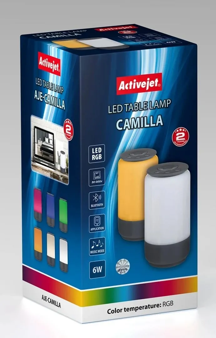 Llambë dekorative LED Activejet AJE-CAMILLA RGB, e zezë - 2