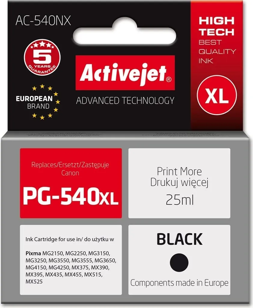 Toner Activejet AC-540NX për printer Canon, 25 ml, e zezë - 1