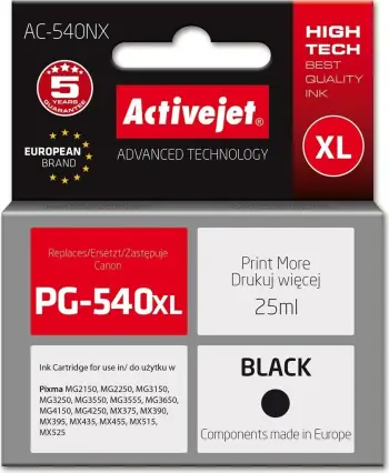 Toner Activejet AC-540NX për printer Canon, 25 ml, e zezë