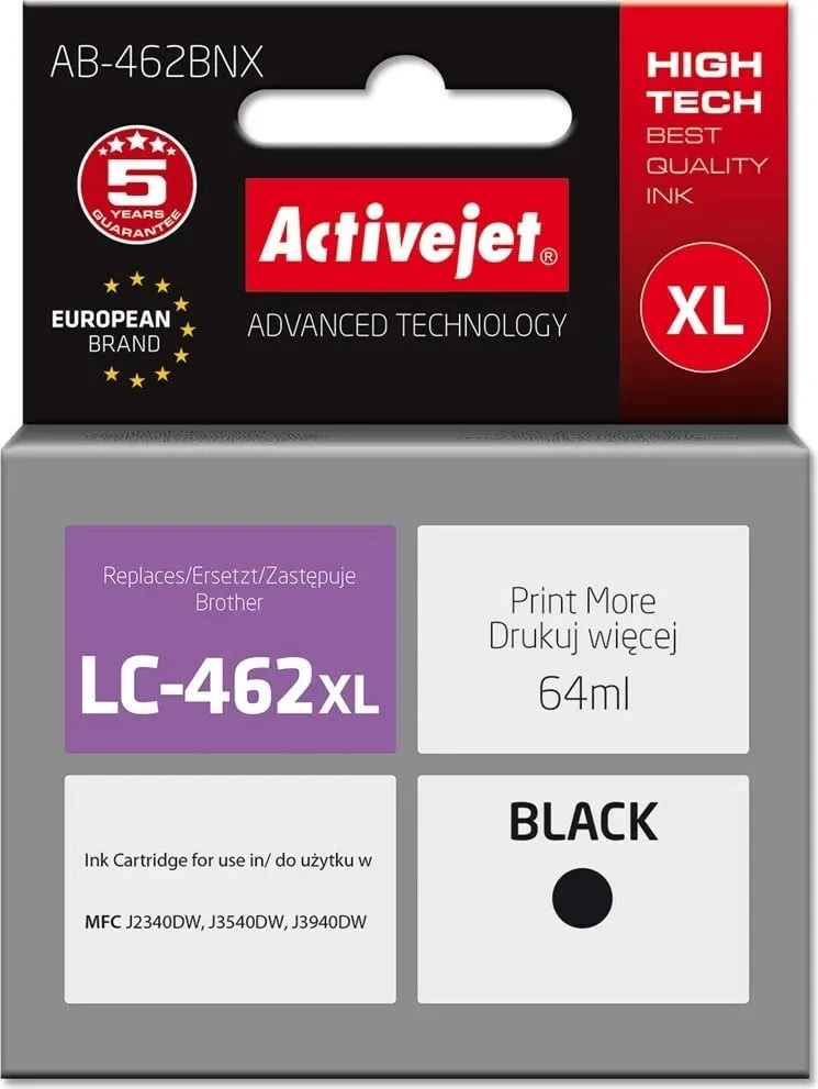 Toner Activejet AB-462BNX për printer Brother, 64 ml, i zi - 1