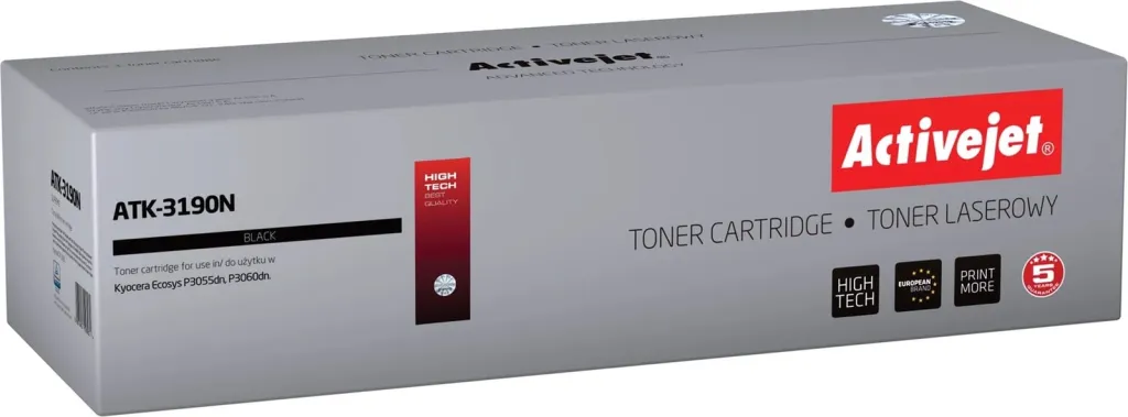 Toner Activejet ATK-3190N, zëvendësim për Kyocera TK-3190, i zi - 1