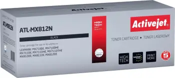 Toner zëvendësues Activejet ATL-MX812N për printer Lexmark, i zi