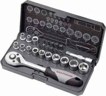 Set Veglash me Soket 1/4 inch, 26 Pjesë, Kraftwerk Basic 204.100.000
