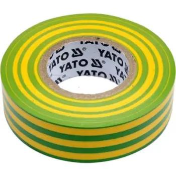 Shirit izolues elektrik Yato YT-81655, PVC, 19x0.13 mm, 20 m, i gjelbër / verdhë