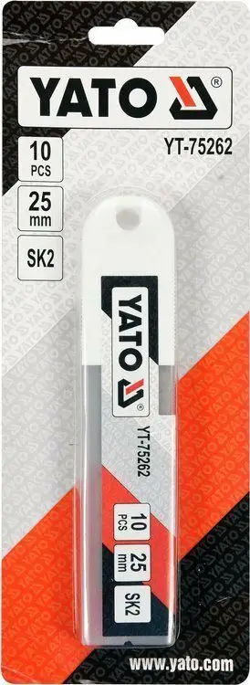 Tehe rezervë Yato YATO SK2 YT-75262, 25mm, 10 copë
