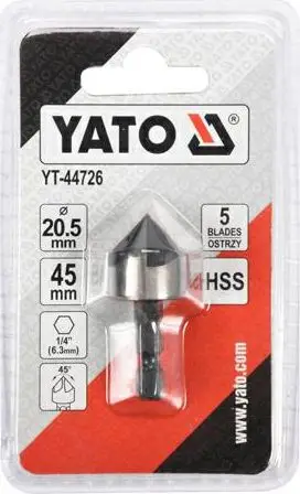 Shpuese metalike Yato YT-44726, 20.5mm