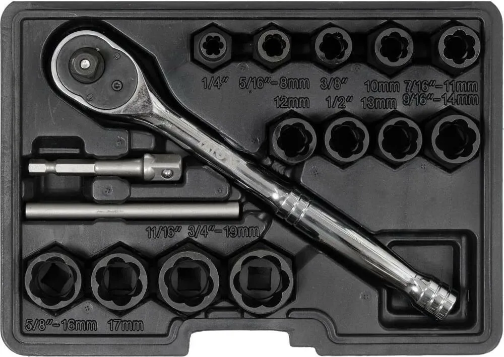 Ekstraktor vida/bolta Yato YT-05897, 16 copë - 1