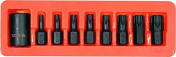 Set çelësa goditës Torx Yato YT-10664, 8 copë, çelik CrMo, në kuti