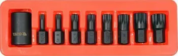 Set çelësa goditës spline Yato, 1/2", 9 copë